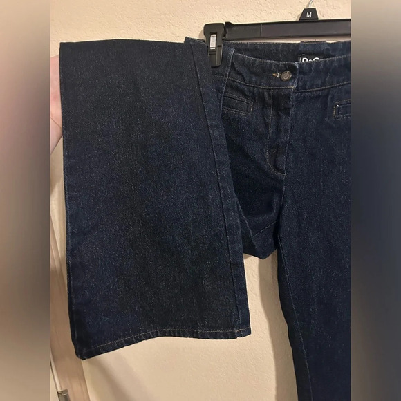 Vintage Dolce & Gabbana Authentic ‘73 Dark Bell-bottoms Blue Flare Jeans Size 8 - Picture 4 of 11